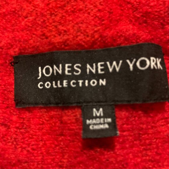 JONES NEW YORK Collection Women's Ruby Red Knit Pullover Sweater - Picture 7 of 8
